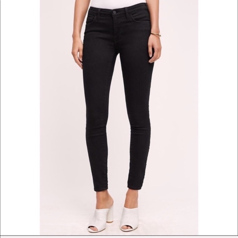 Pilcro and The Letterpress Black Serif Skinny Jean